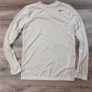 Nike White Long Sleeve Tee Shirt